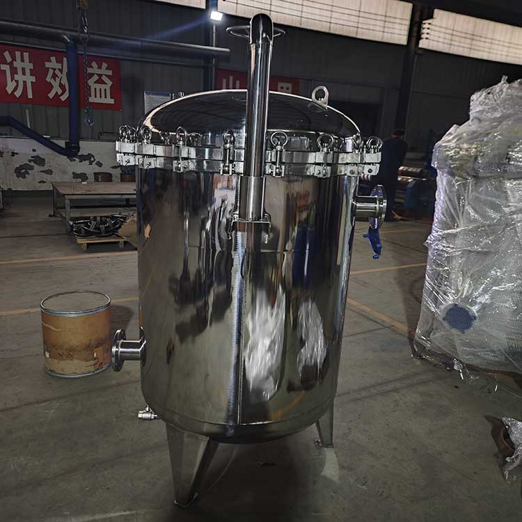 華豫供應(yīng)304不銹鋼材質(zhì)DN80袋式過濾器0.6MPa